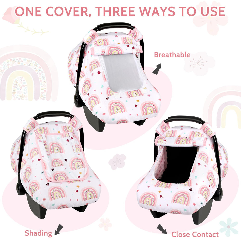 Pea Pod car seat cover easy-attach Velcro for quick setup