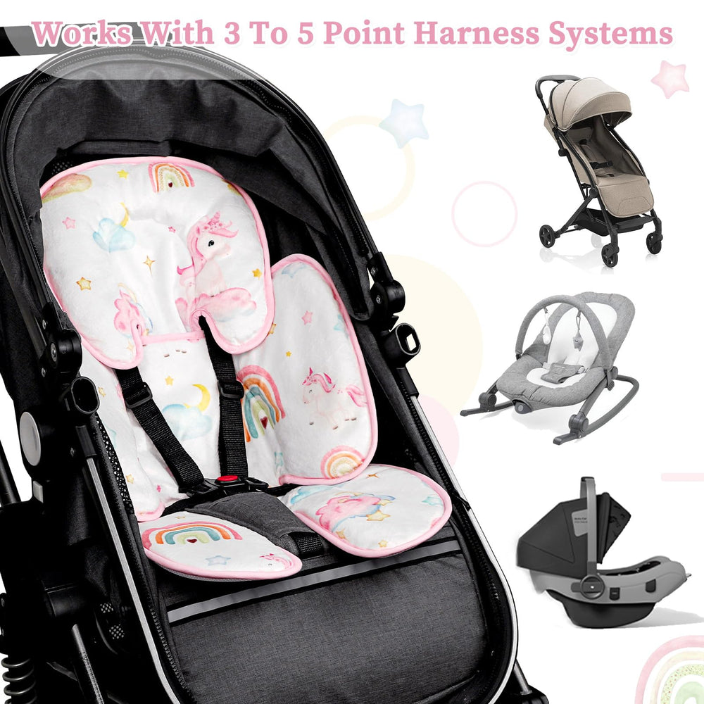 Pea Pod car seat and stroller compatibility for versatile use.