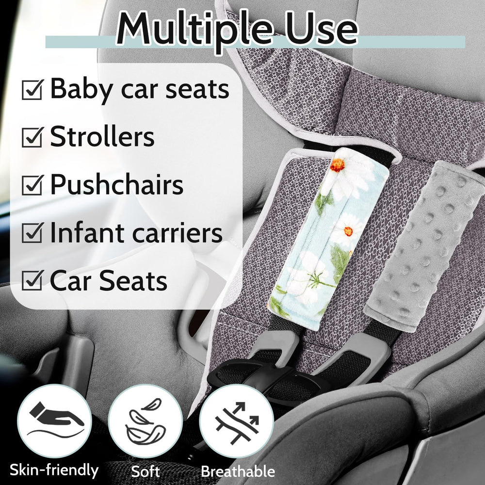 Pea Pod Daisy two-pack used on infant car seat for shared use