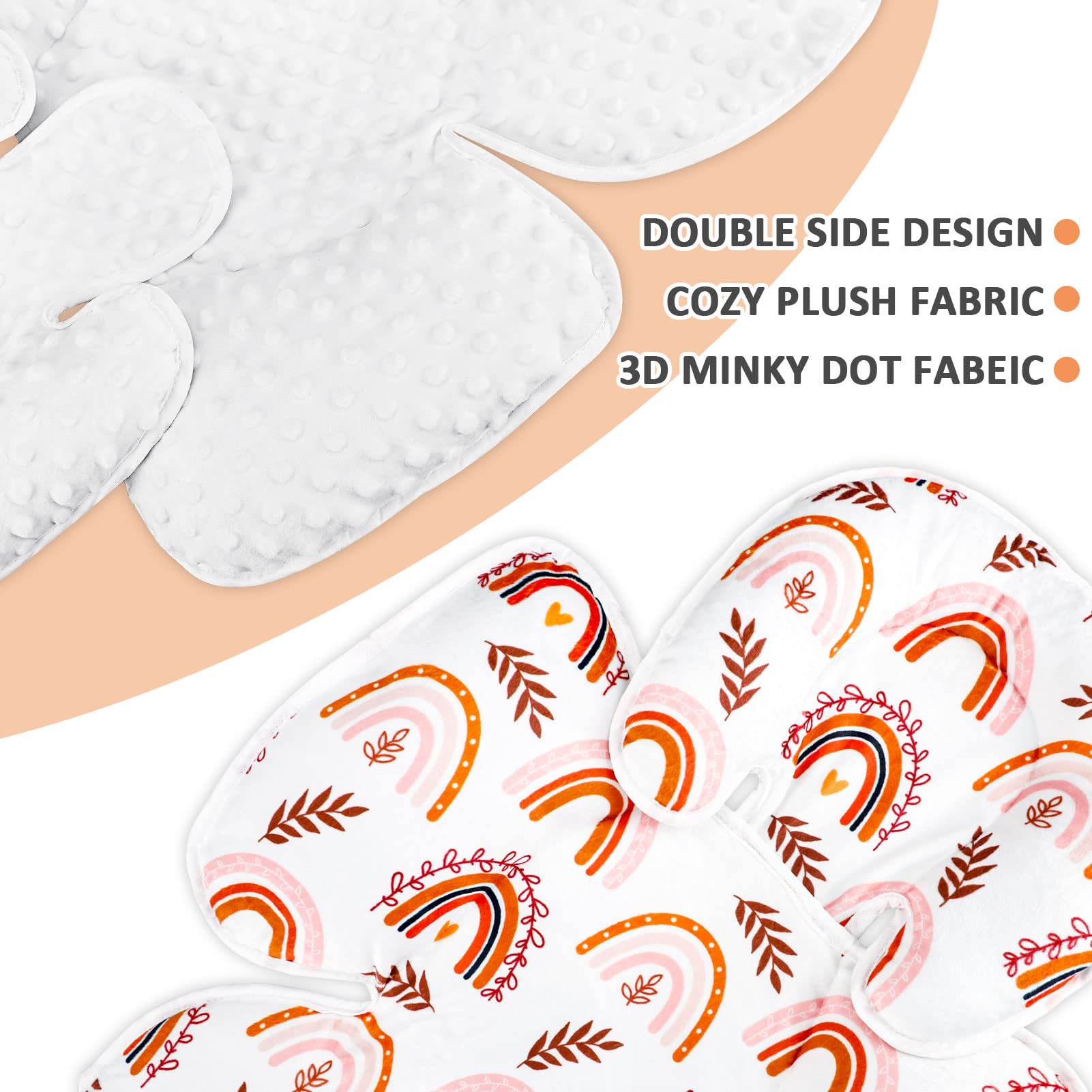 Pea Pod detachable headrest secured by Velcro for flexible positioning
