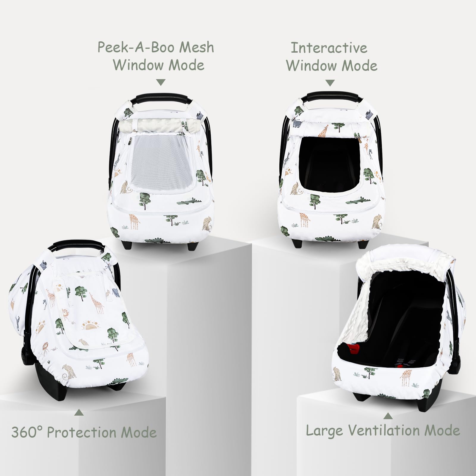 Pea Pod dual zipper windows offer quick access and airflow