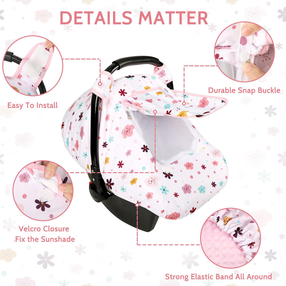 Pea Pod elastic band keeps the canopy secure during travel.