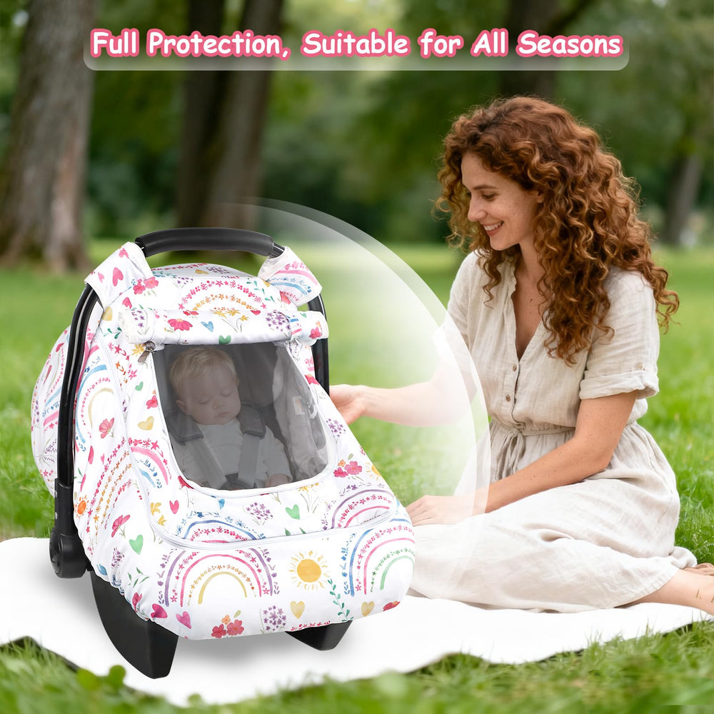 Pea Pod fleece bubble lining creates plush warmth inside the cover