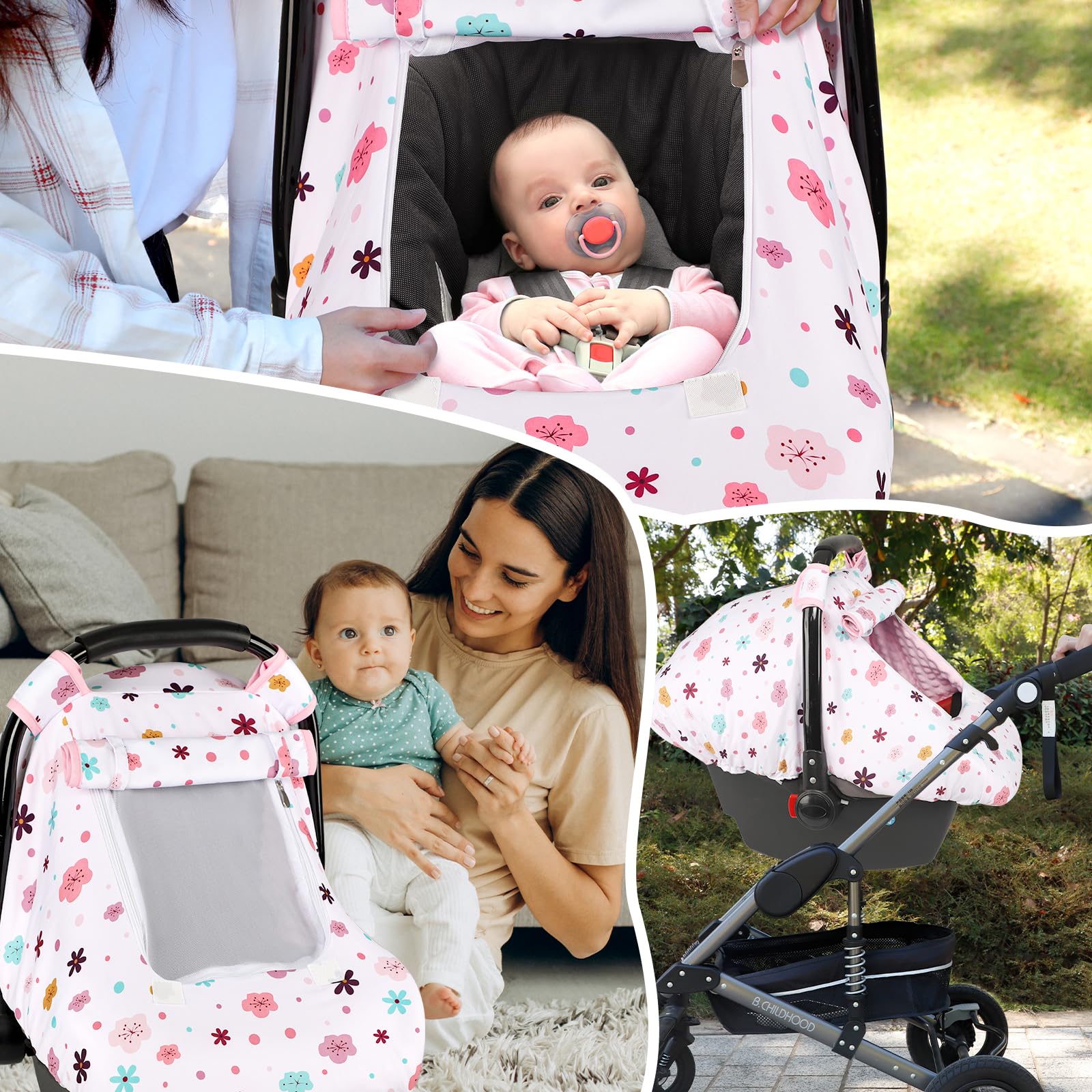 Pea Pod floral print makes a charming gift for new parents.