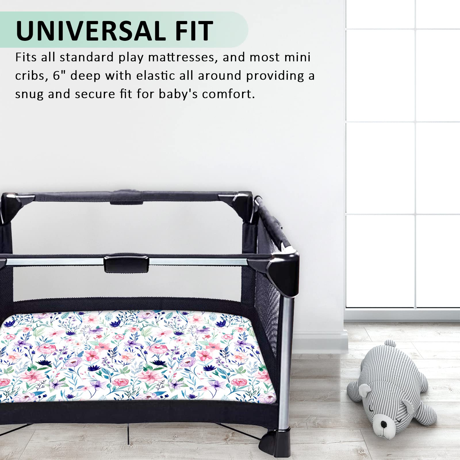 Pea Pod floral design adds soft, stylish nursery decor.