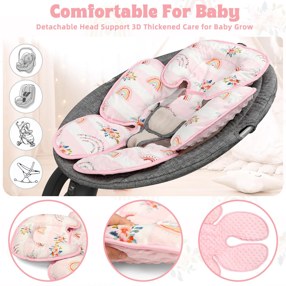 Pea Pod full-body support extends to 27 inches for growing babies.