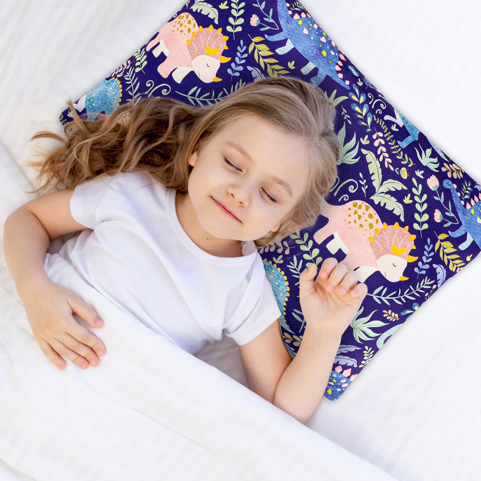 Pea Pod Galaxy Planets pillowcase adds playful color to bedtime rituals.