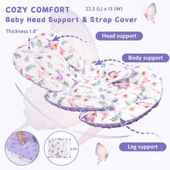 Pea Pod head-support-reversible showcased for newborn head stability.