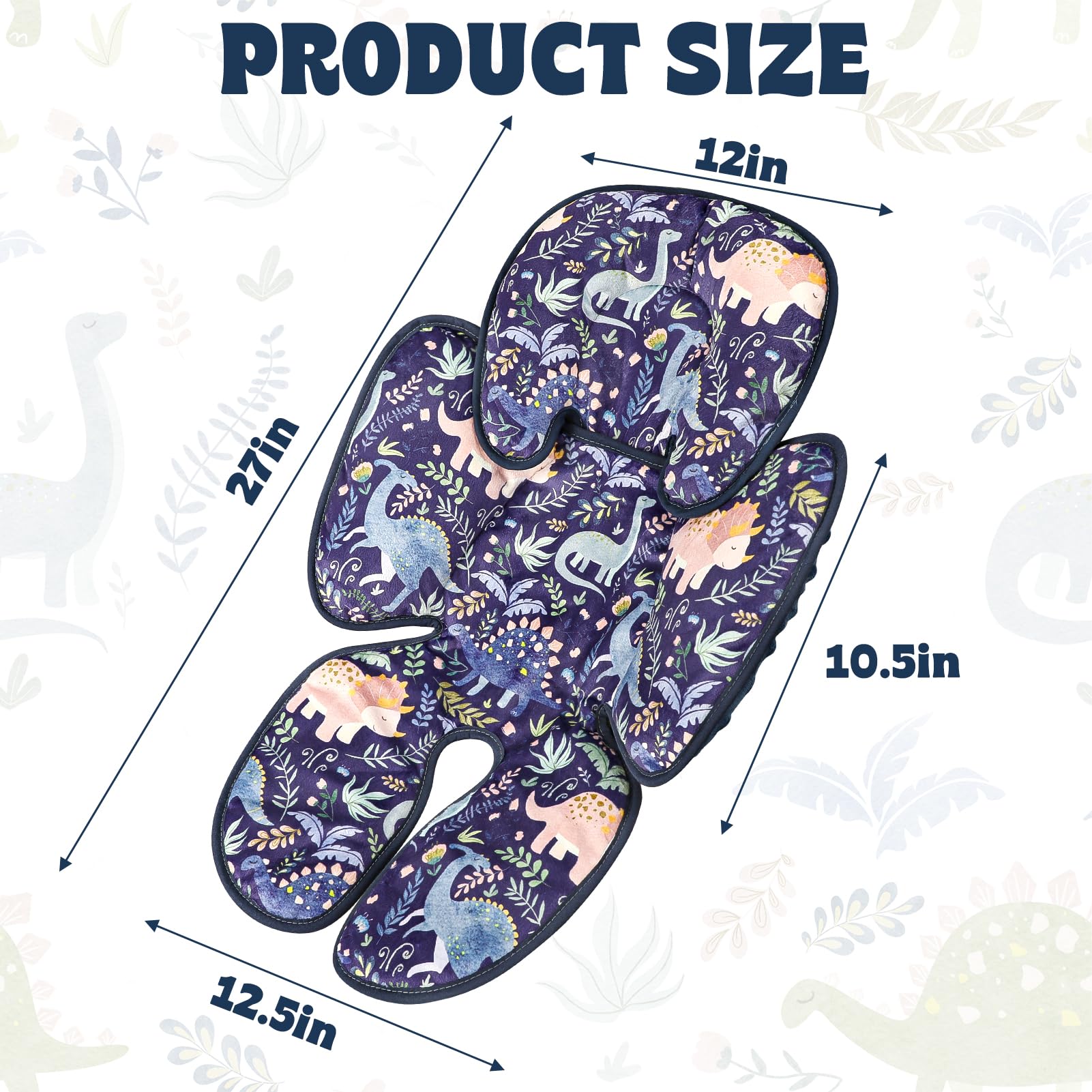 Pea Pod infant car seat insert with detachable head support for newborn comfort.