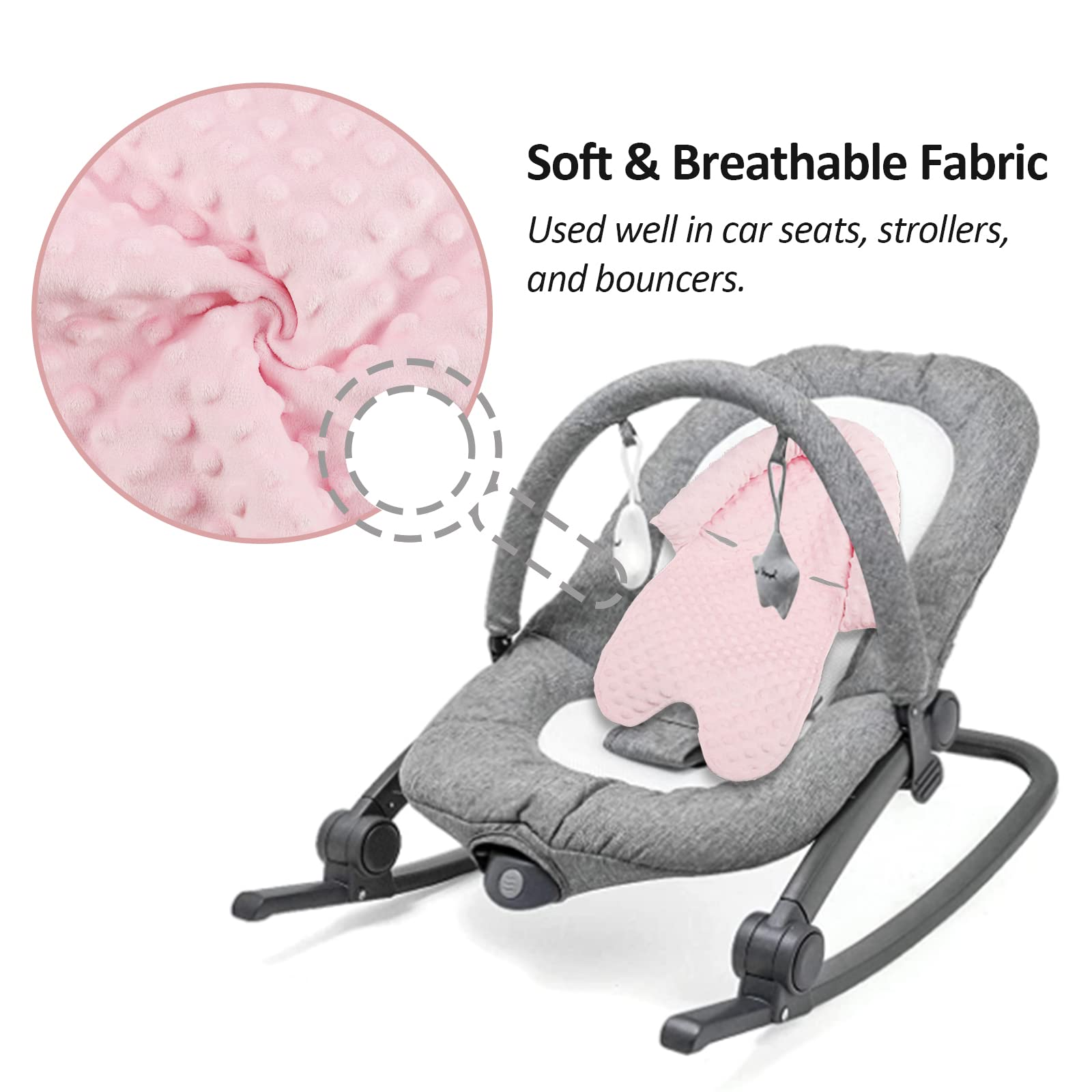 Pea Pod infant car seat installation view shows full-body support.