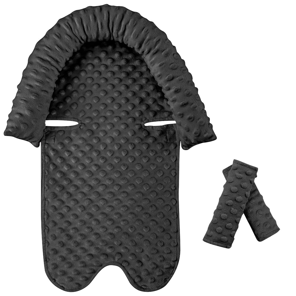 Pea Pod infant carseat insert head support helps comfort newborns on car rides