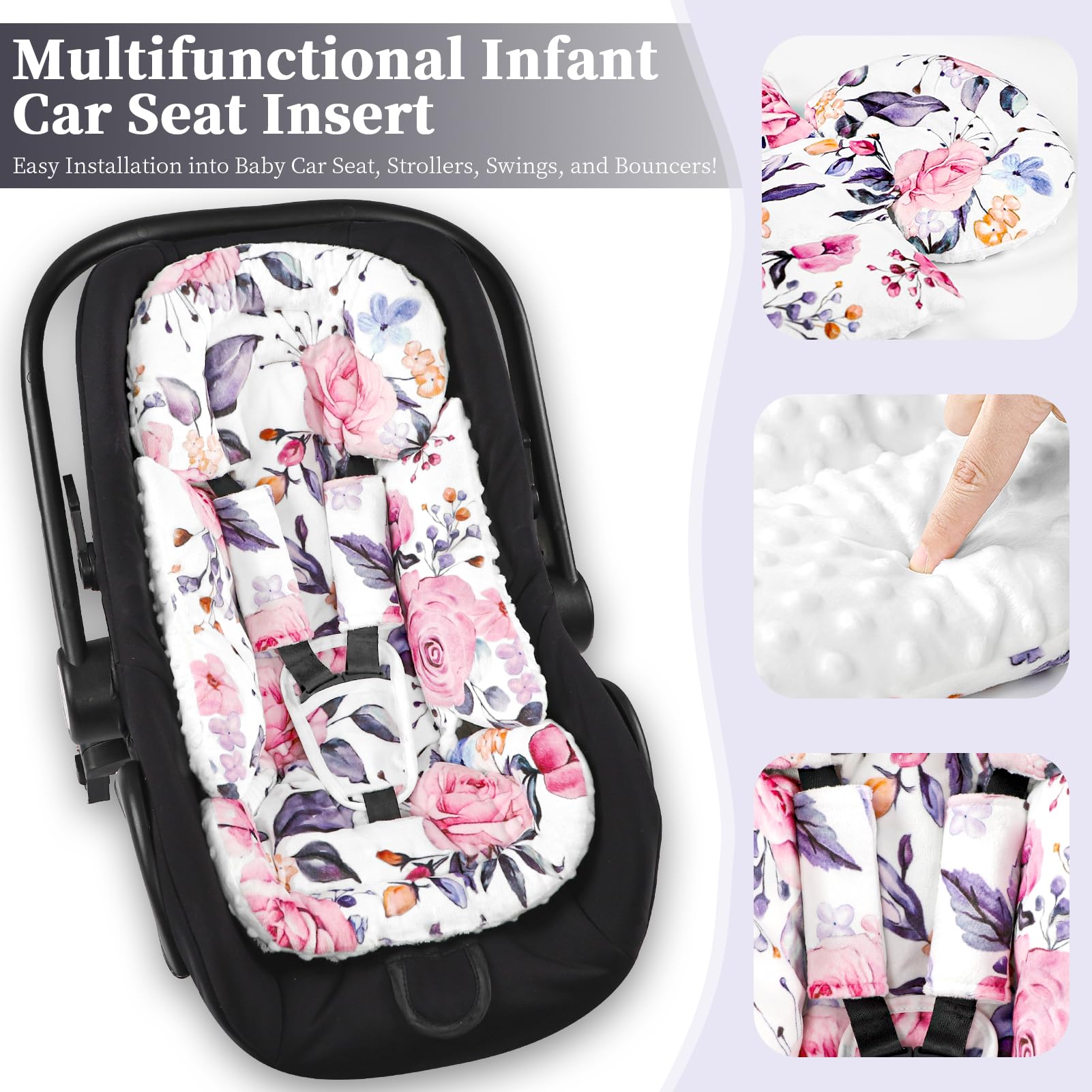 Pea Pod reversible floral design offers breathable summer comfort