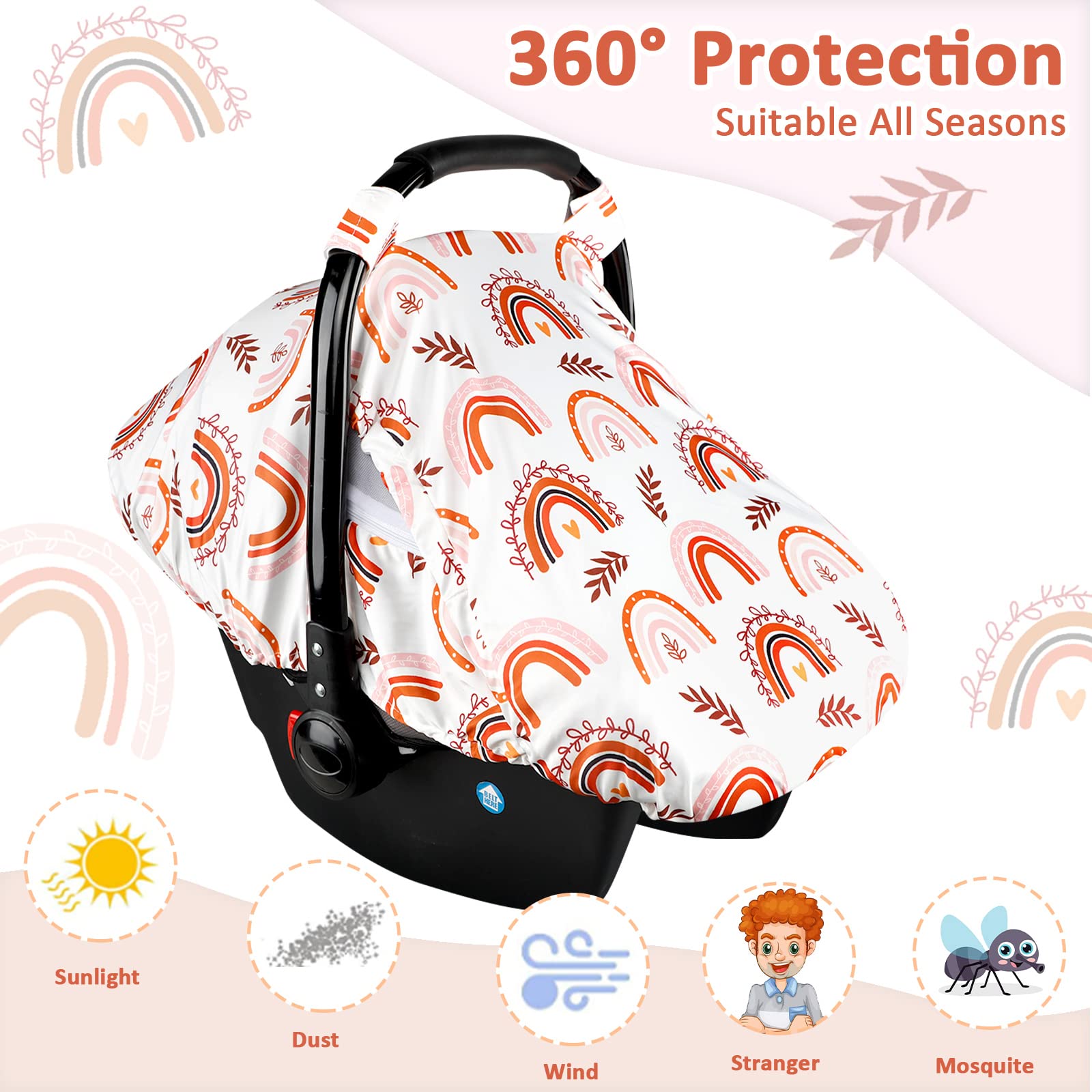 Kick-Proof soft-stretch fabric keeps the cover in place as babies kick.
