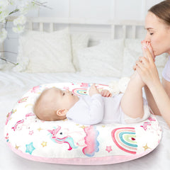 Pea Pod lounger cover fabric closeup highlights soft fleece against baby's skin
