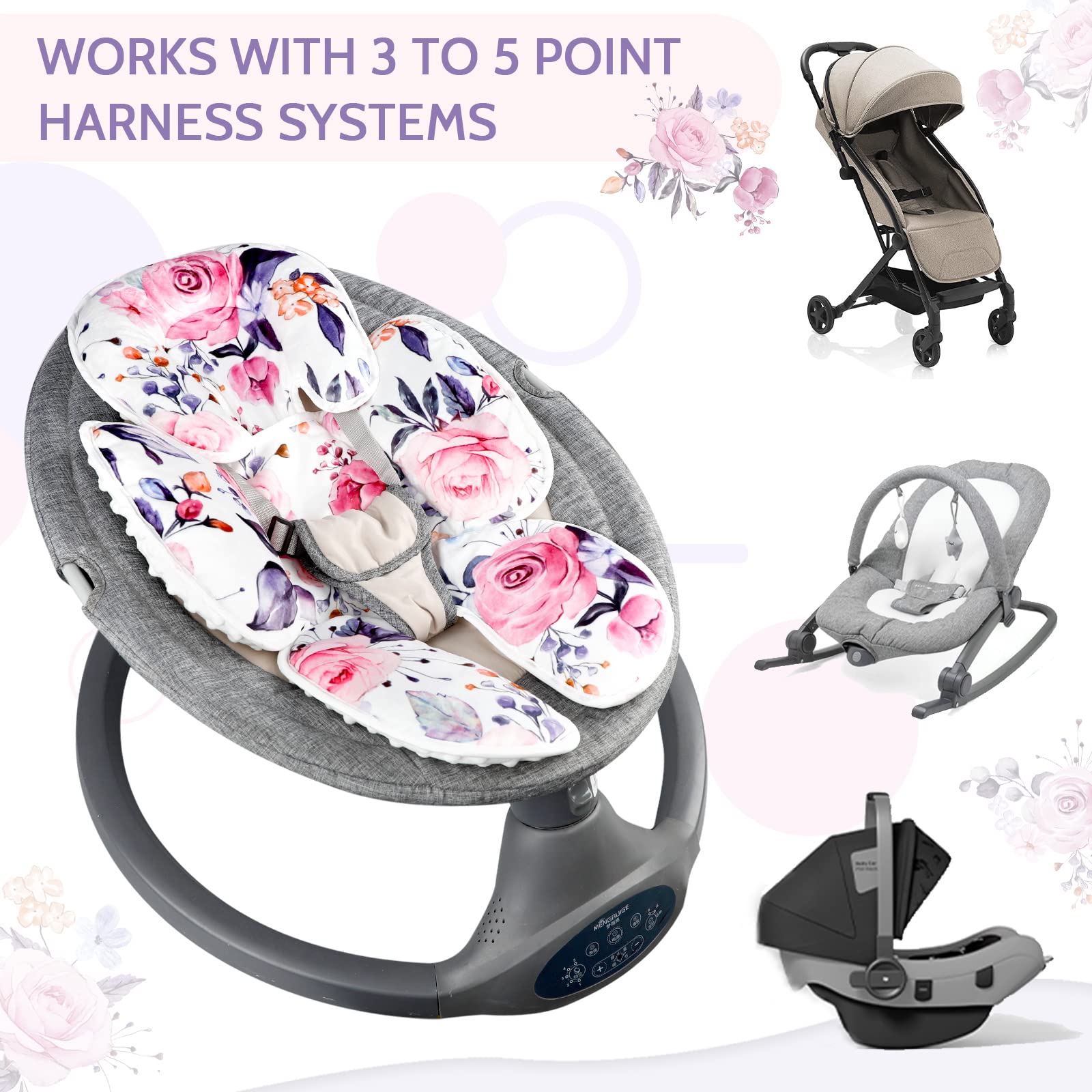 Pea Pod Minky dot fabric keeps baby comfortable with breathable softness.