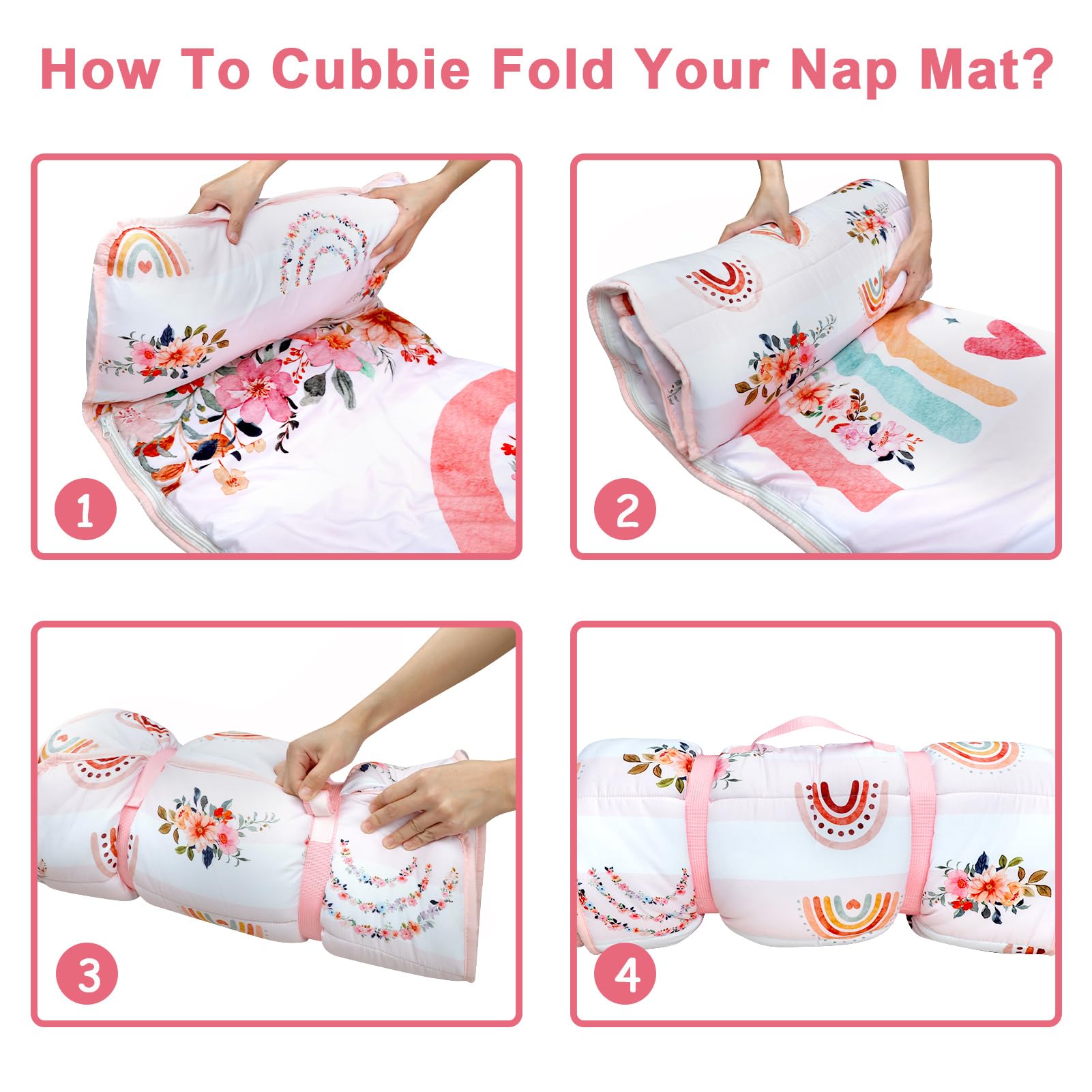 Pea Pod nap mat machine washable for easy care
