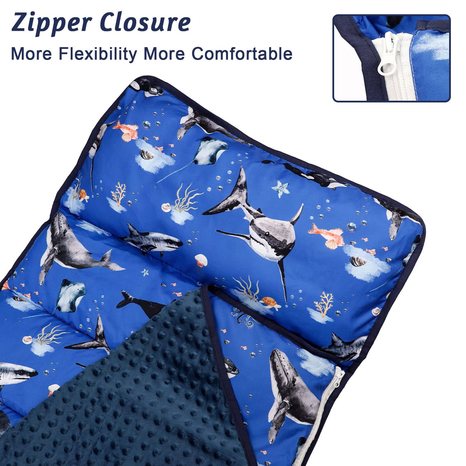 Pea Pod nap mat roll-up design enables easy on-the-go use