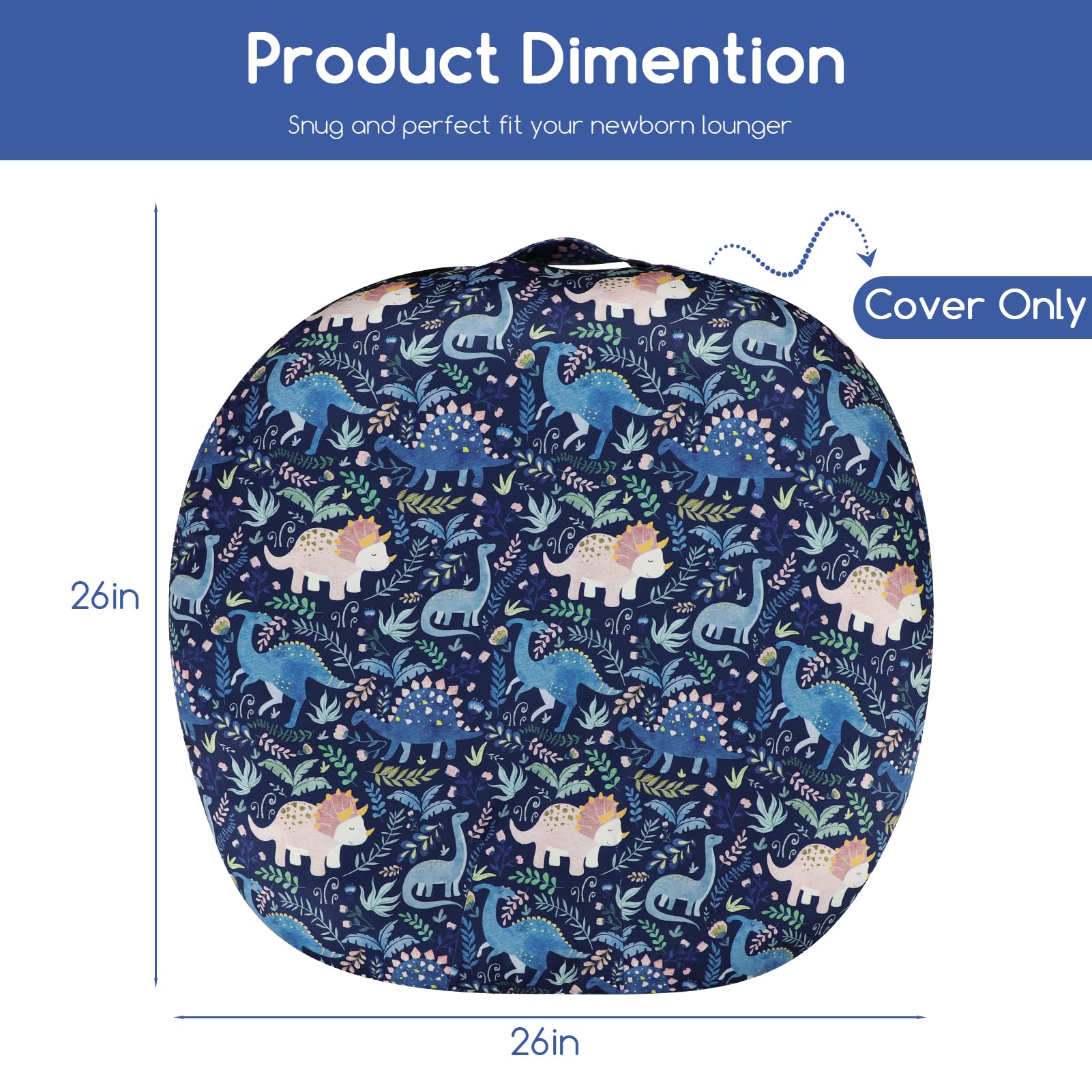 Pea Pod easy-care cover is machine washable and quick to dry
