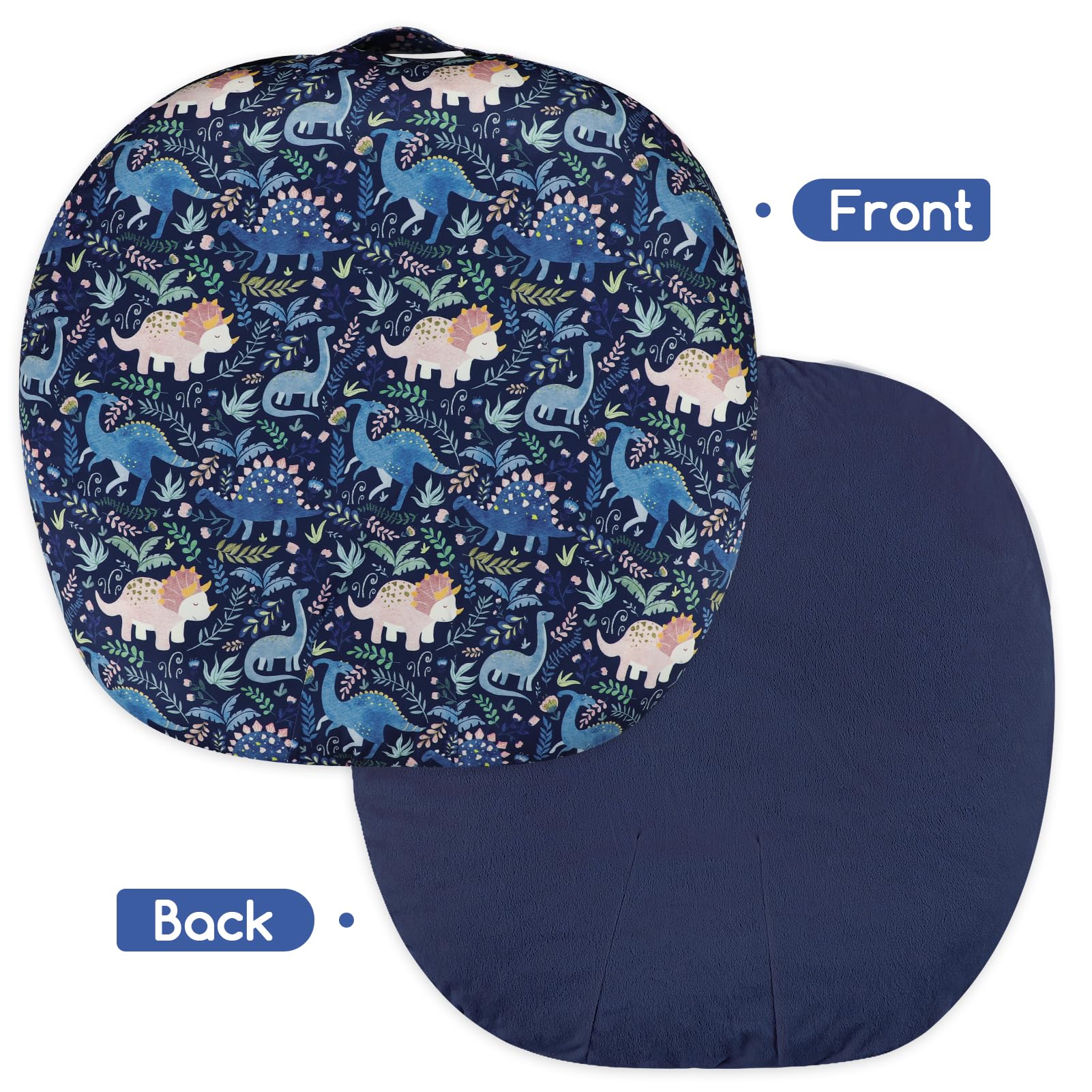 Pea Pod lounger cover installation handle feature highlighted