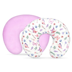 Pea Pod nursing pillow cover butterfly design adds cozy style for feeding time.