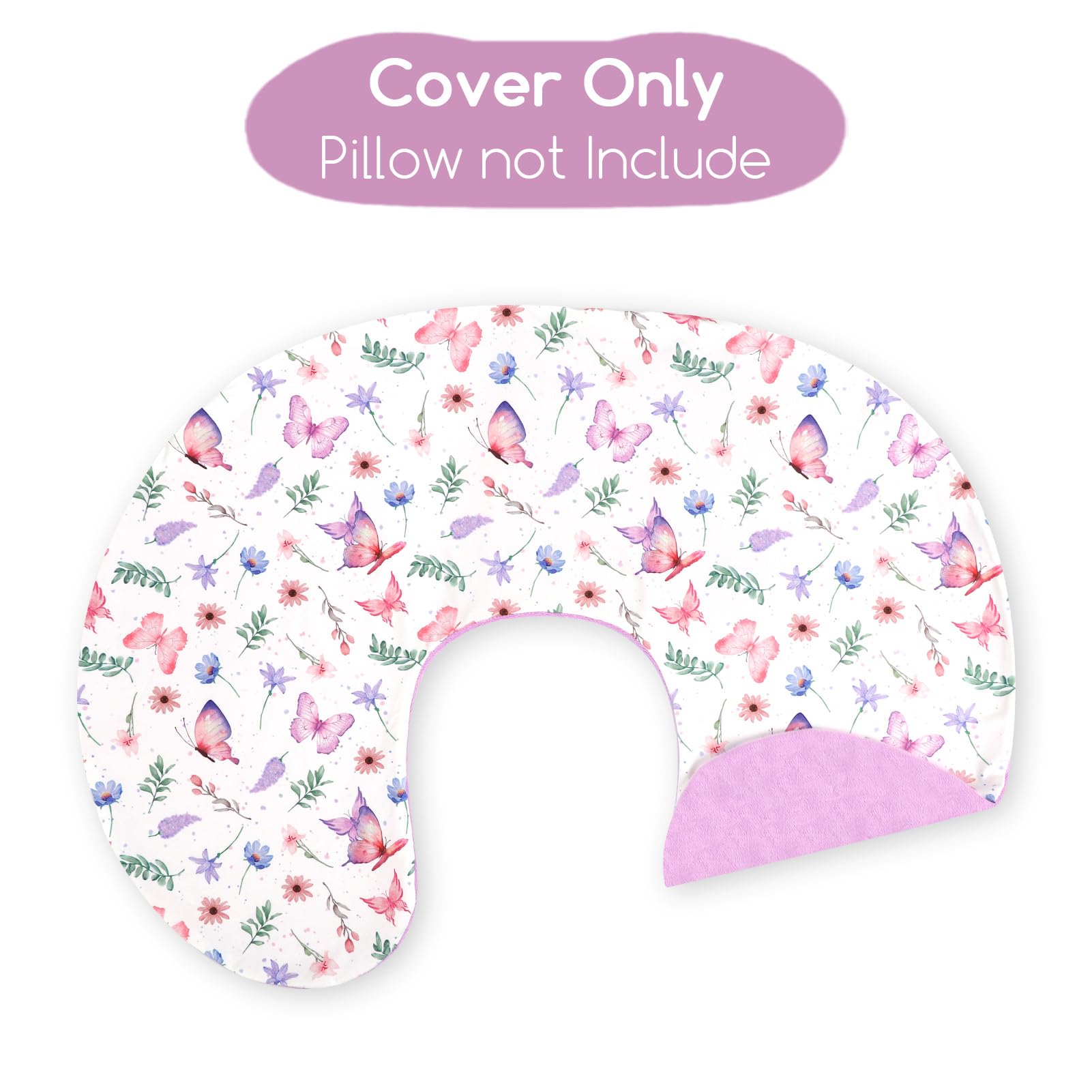 Pea Pod nursing pillow cover fits Boppy pillows for secure breastfeeding setup.