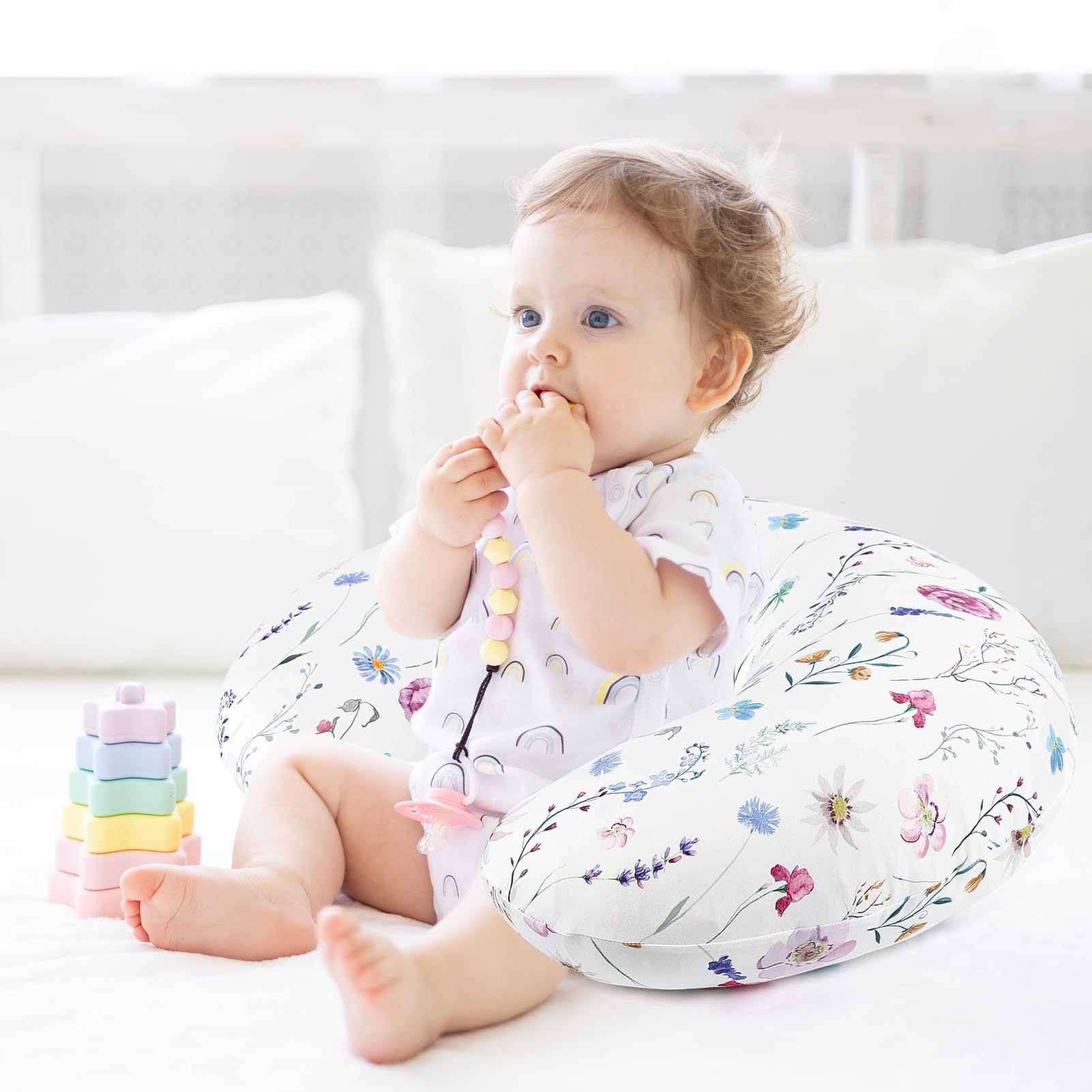 Pea Pod floral slipcover makes a thoughtful baby shower gift