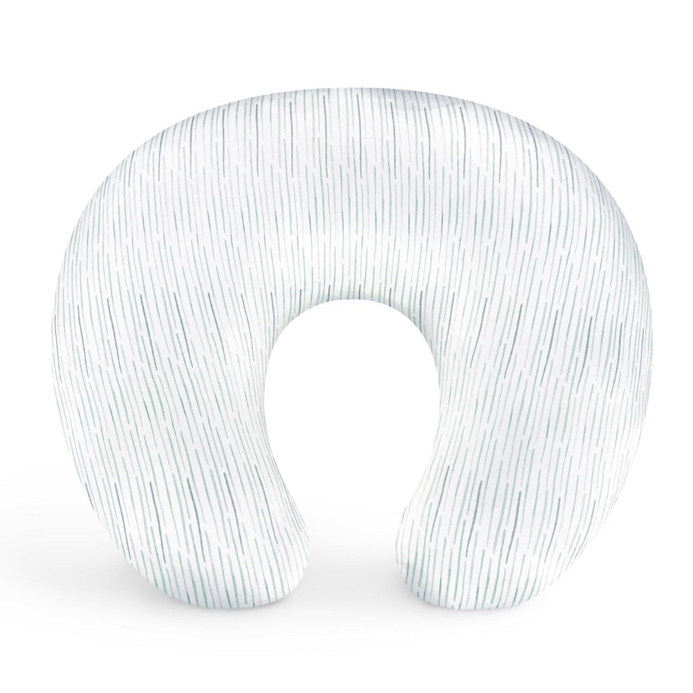Pea Pod nursing pillow cover packaging shows gift-ready presentation.