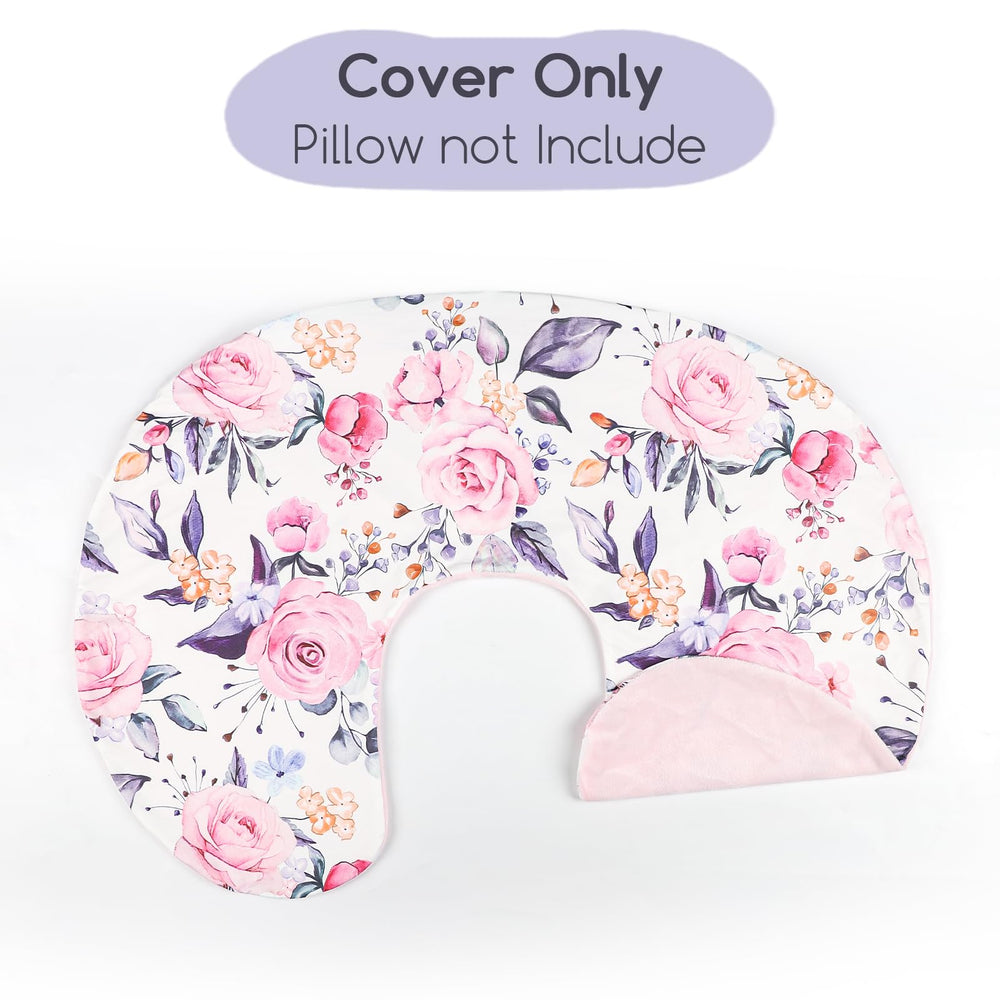 Pea Pod nursing pillow cover reversible cool-side for breathable comfort.