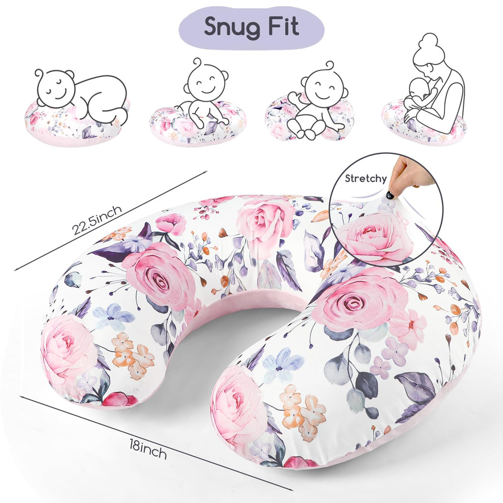 Pea Pod nursing pillow cover reversible warm-side for cozy winters.