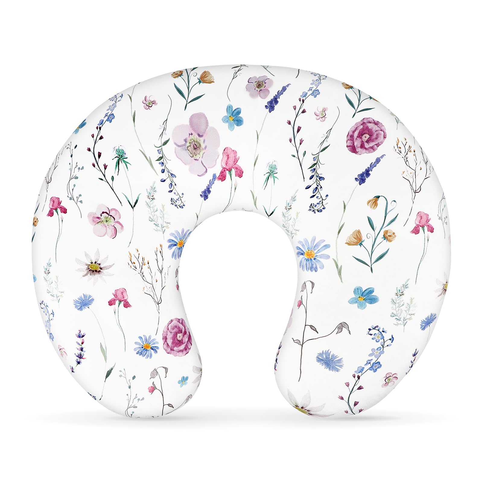Pea Pod nursing pillow cover in organic knit fabric showing ultra-soft touch for baby comfort