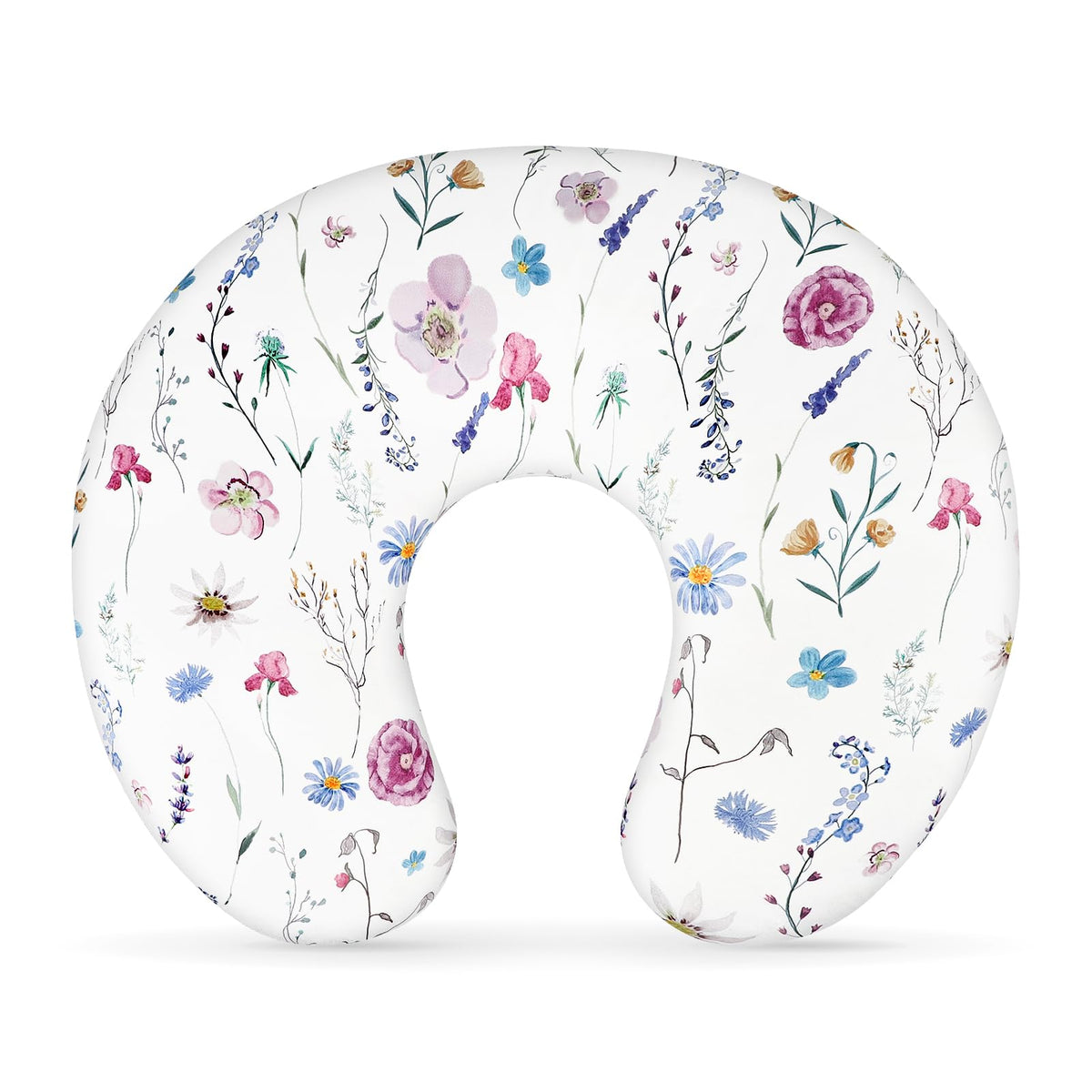 Pea Pod nursing pillow cover in organic knit fabric showing ultra-soft touch for baby comfort