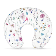 Pea Pod nursing pillow cover in organic knit fabric showing ultra-soft touch for baby comfort