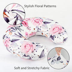 Pea Pod nursing cover with stretchy fit keeps pillows snug during feeds.
