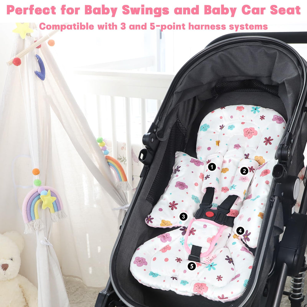 Pea Pod insert designed for preemie use with secure fit in car seat