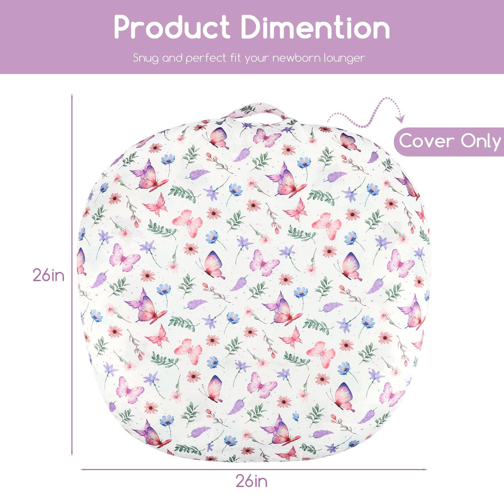 Pea Pod reversible lounger cover with dual fleece sides for seasonal comfort.