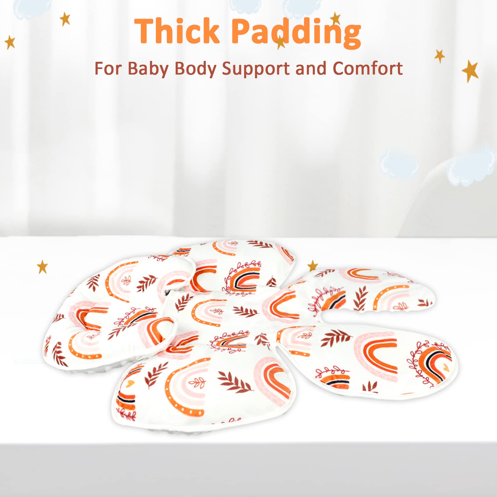 Pea Pod soft flannel material offers a gentle touch against baby's skin