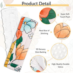 Pea Pod reversible design strap cover offers two textures for versatile comfort.