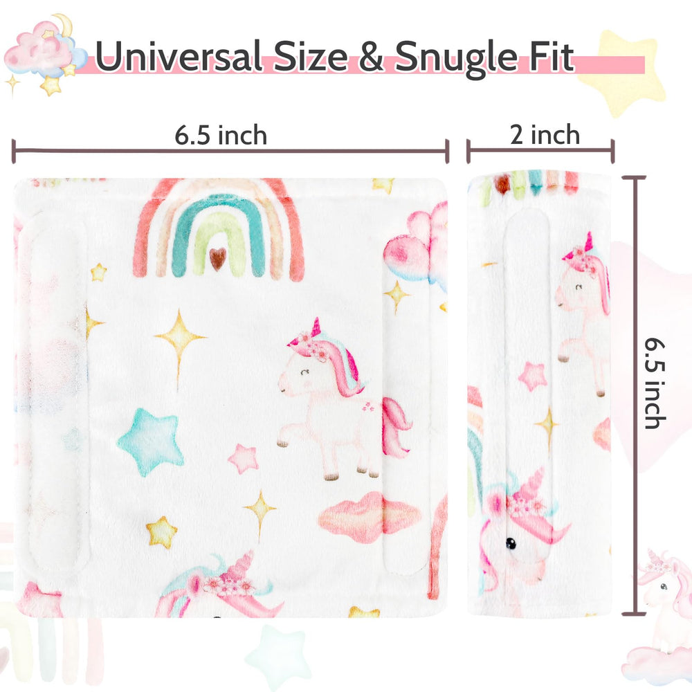 Pea Pod strap covers in soft Minky dot fabric soothing delicate skin