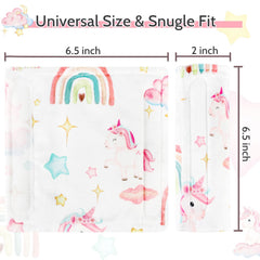 Pea Pod strap covers in soft Minky dot fabric soothing delicate skin