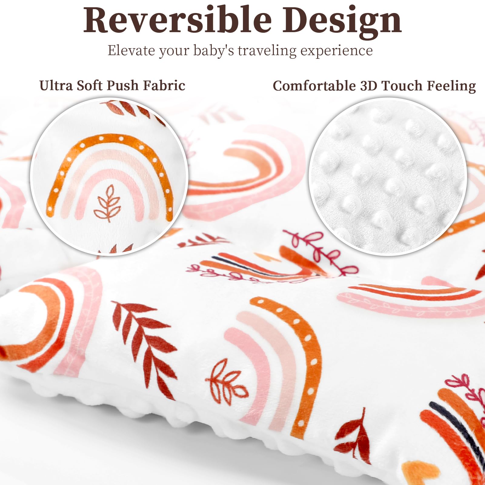 Pea Pod strap covers reduce rubbing while securing harnesses.
