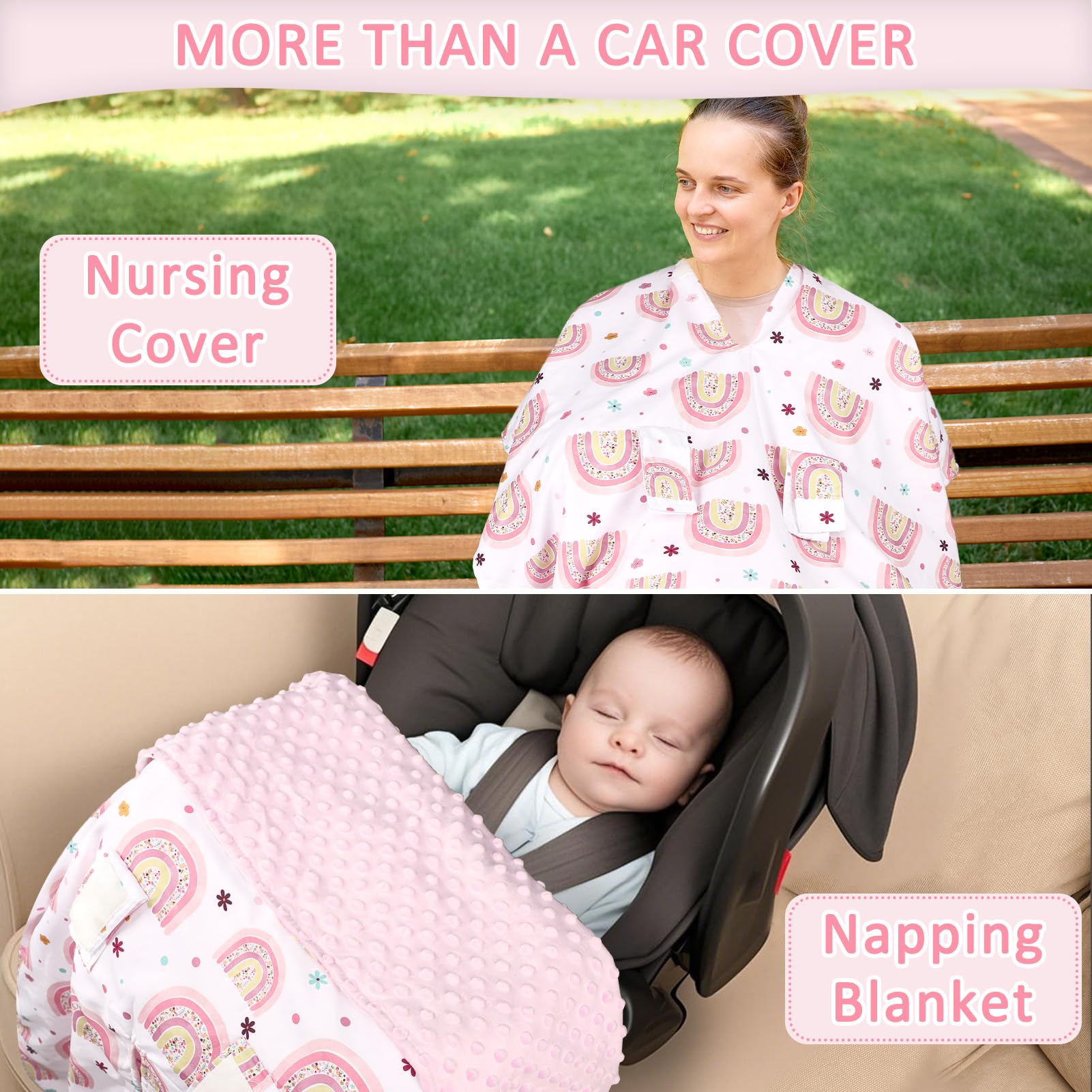 Pea Pod stroller protector double-duty design to shield while on the go.