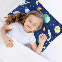 Pea Pod dino design pillowcase offers playful print on milk silk