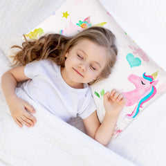 Pea Pod galaxy-front pillowcase features cosmic print for dreamy naps