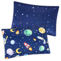 Pea Pod unicorn design toddler pillowcase in silky-soft milk silk for gentle sleep