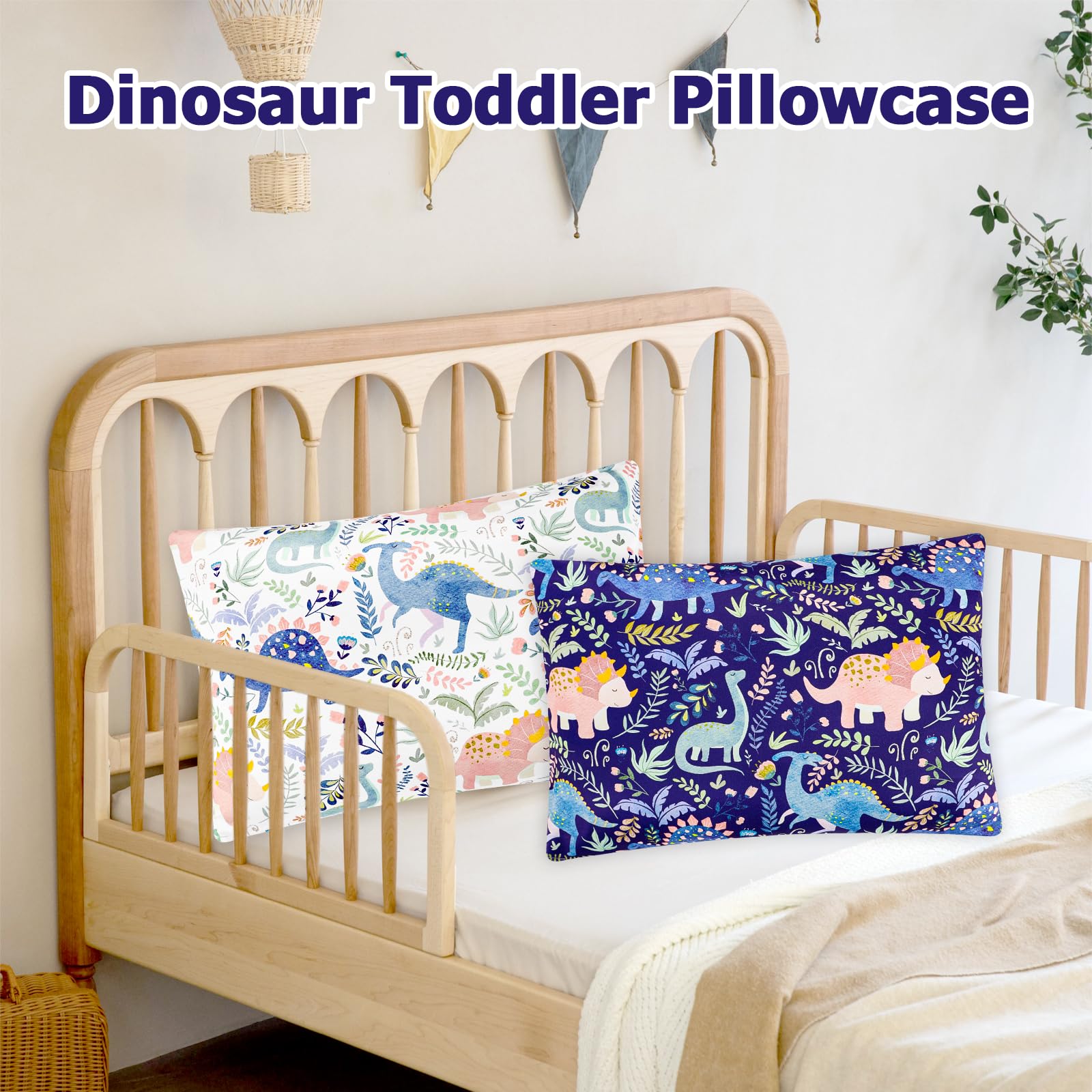 Pea Pod Two Pillowcases Set suits bunk beds and sleepovers.