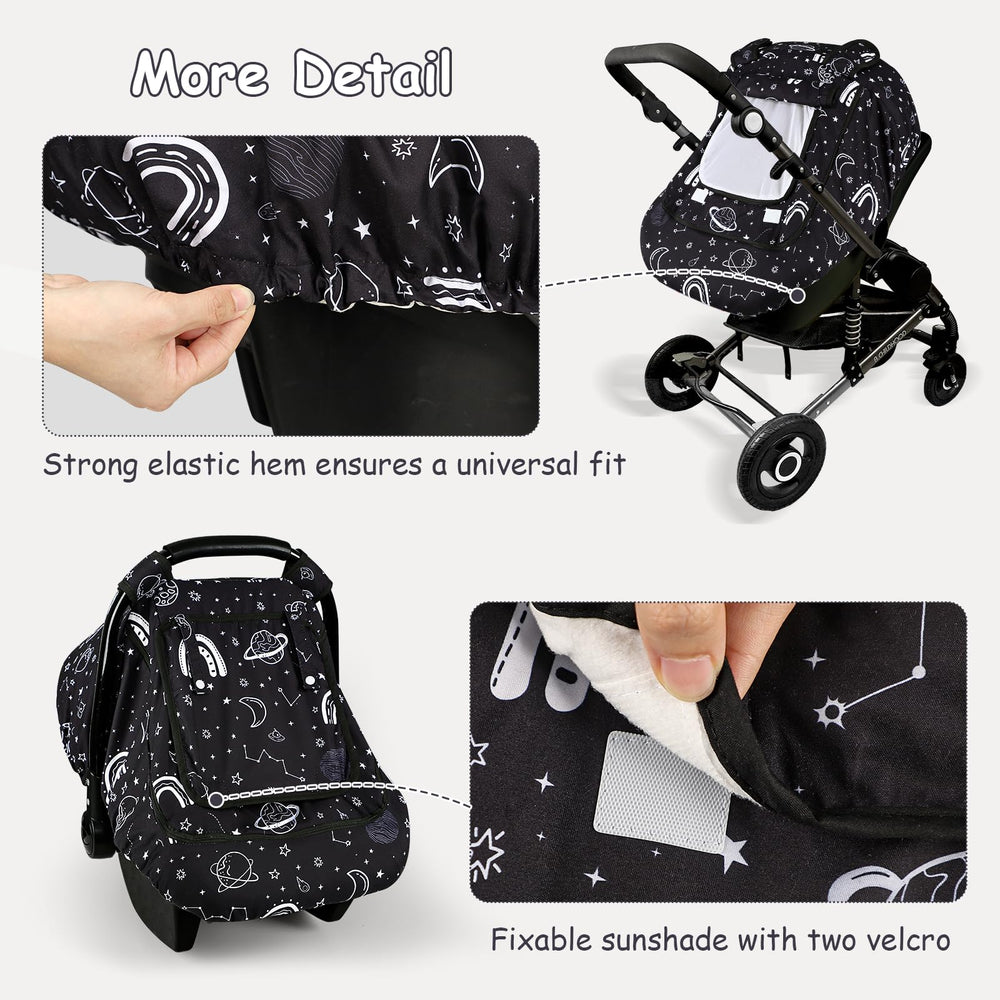 Pea Pod winter car seat cover windproof outer shell shields cold winds