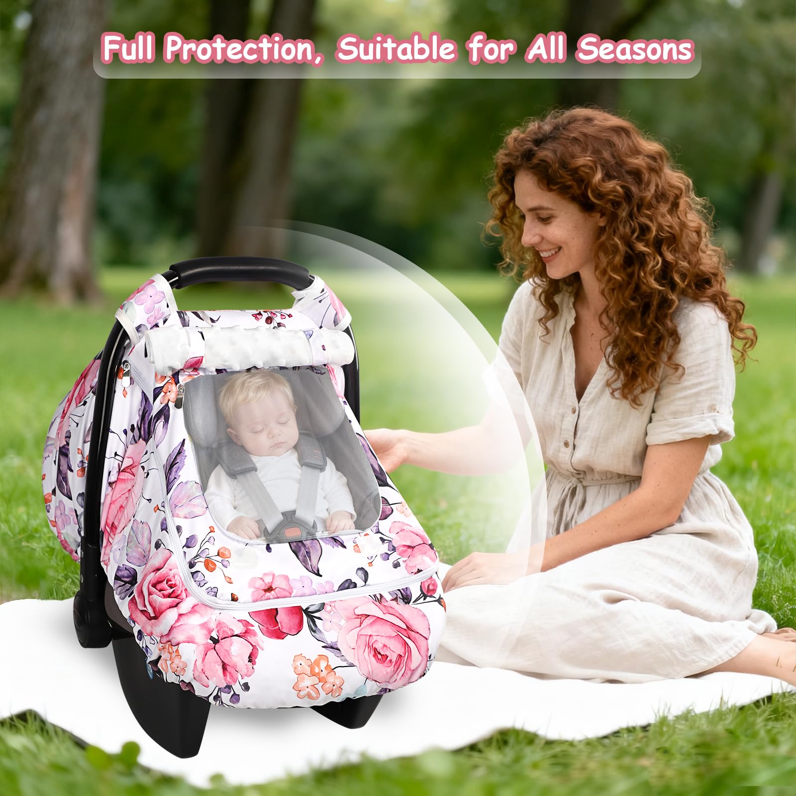 Pea Pod winter car seat cover windproof shell: weather-ready protection against gusts