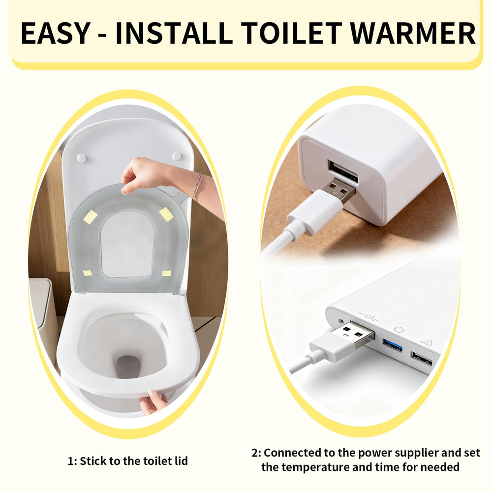 Peabownn universal-fit seat cover suits all toilet shapes and styles
