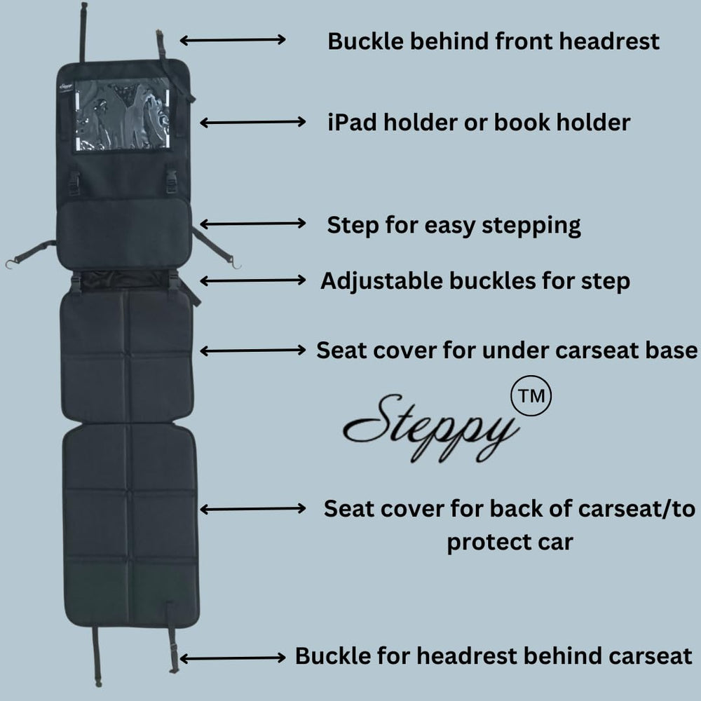 Peace of Mind Steppy in use by a child during a school run