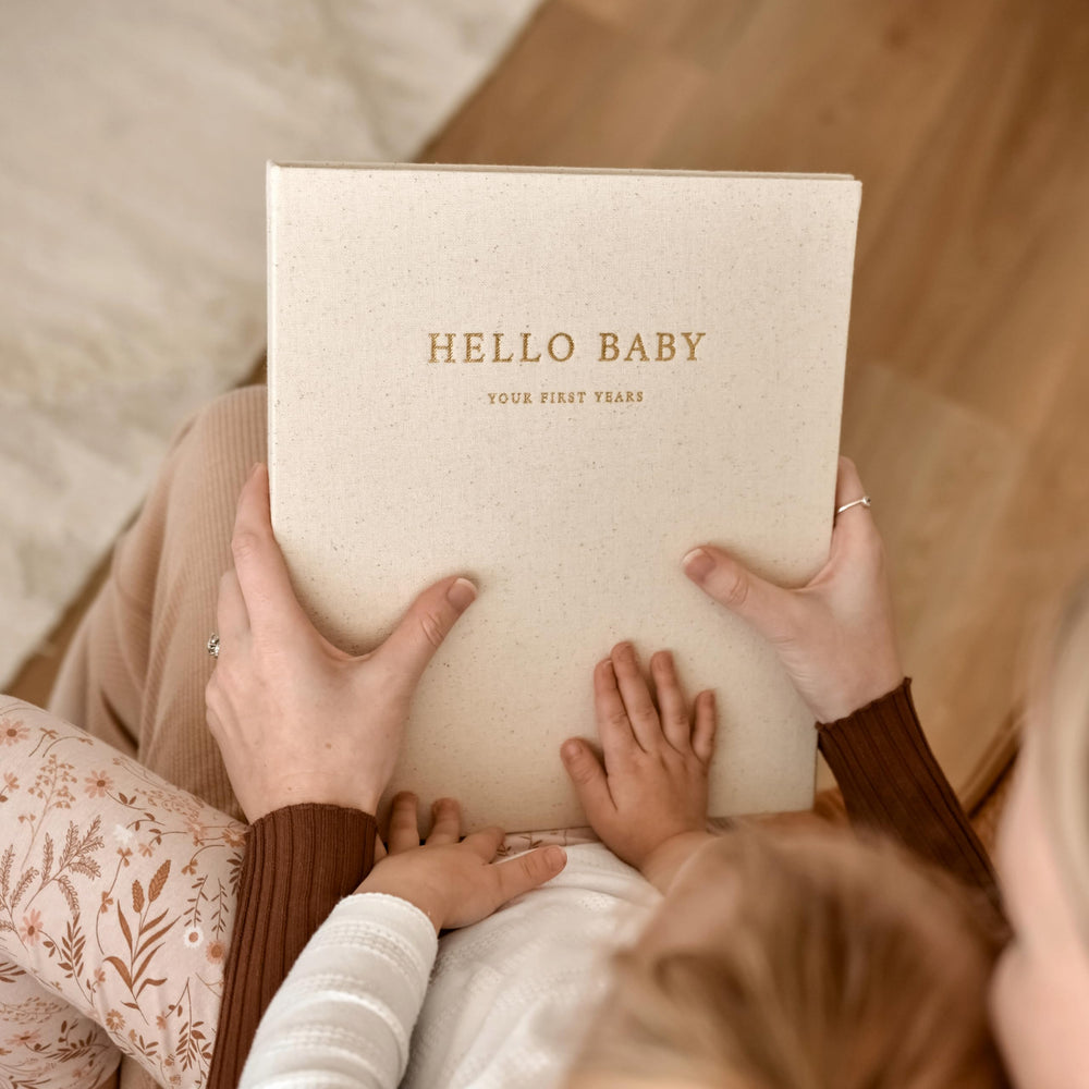 Peachly Baby Memory Book chronological layout to capture milestones clearly.